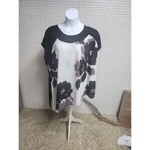 Lane Bryant Watercolor Floral Sleeveless Blouse Womens SZ 26 / 28